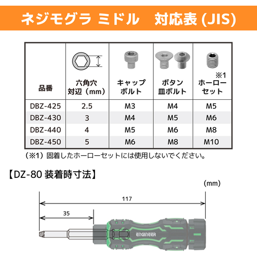 タナカ金物プロ-ENGINEER インパクトドライバー(手動) ネジレスQセット