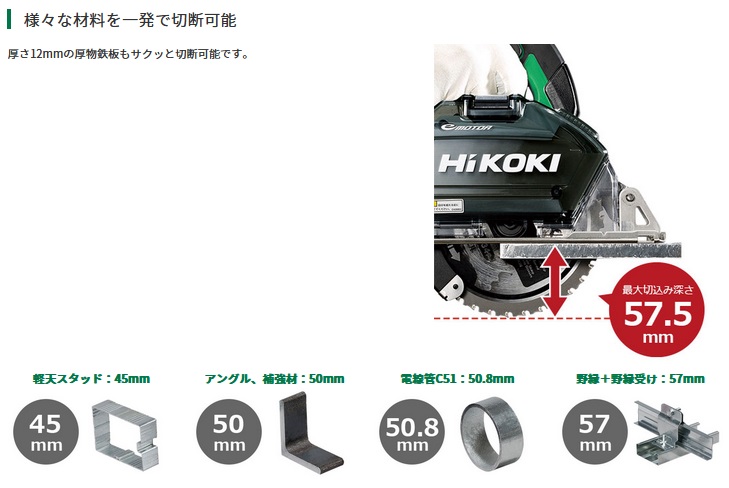 HiKOKI CD3605DB (XPZ) マルチボルト（36V） コードレスチップソーカッタ (バッテリー、充電器、ケース付) 切断 手持ち 150mm 刃 36V 2.5Ah 18V 5Ah 工具 HiKOKI CD3605DB (XPZ) マルチボルト（36V） コードレスチップソー