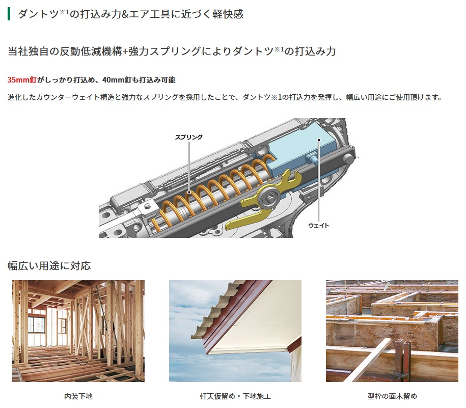 HiKOKI コードレス仕上釘打機 マルチボルト（36V） NT3640DA(NNK