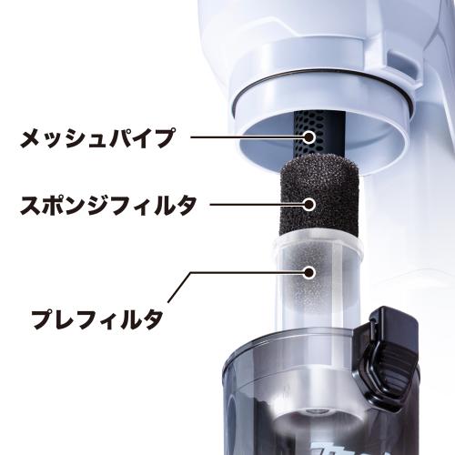 マキタ CL286FDRFW 充電式クリーナ（白） サイクロン一体式/ワンタッチ