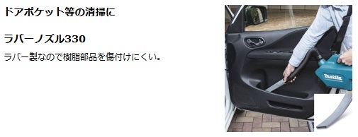 マキタ A-68840 充電式クリーナー用 ラバーノズル330 (グレー) A-68840