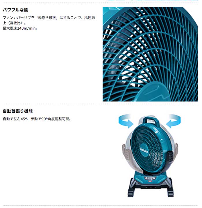在庫あり】マキタ CF301DZ 充電式産業扇 14.4V/18V対応（本体