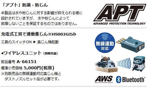マキタ 165mm充電式マルノコ HS001GZB (黒) (40Vmax)【無線連動 マキタ 165mm充電式マルノコ HS001GZB (黒) (40Vmax)【無線連動