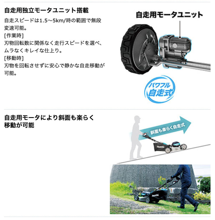 マキタ MLM002GZ 530mm充電式芝刈機 40V対応（本体のみ