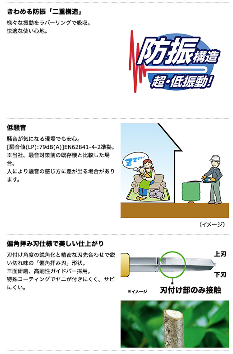 激安】 クロスタウンストアマキタ 18V 充電式ヘッジトリマ 刃物長 460mm バッテリー 充電器付き MUH468DRG