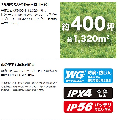 タナカ金物プロ-マキタ MUR012GZ 充電式草刈機 Uハンドル (40V+40V対応