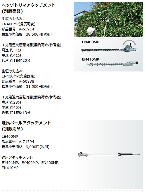 マキタ 充電式スプリットモータ MUX01GZ 40Vmax対応 (モータ部