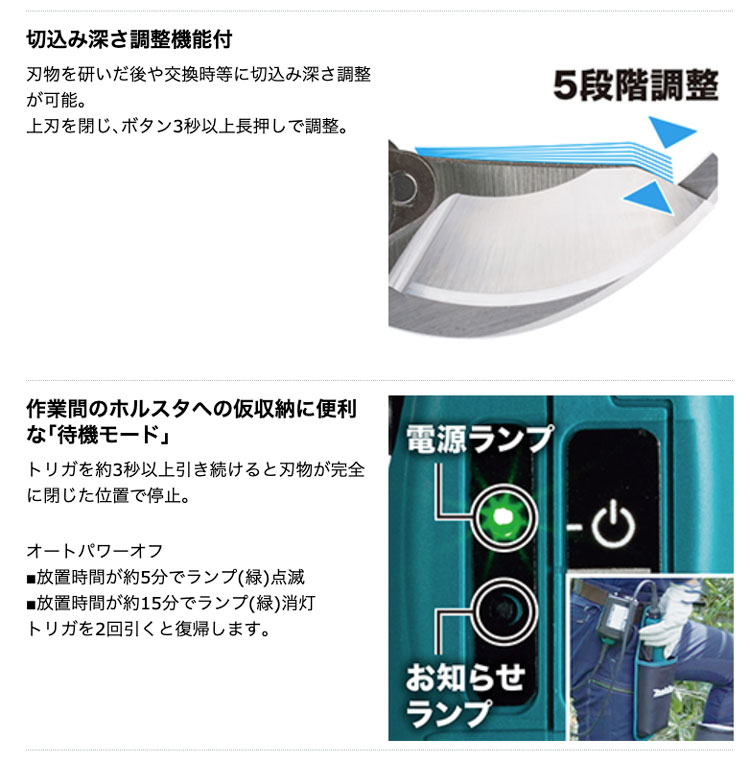マキタ UP180DZK 充電式せん定ハサミ 18V対応 （本体のみ