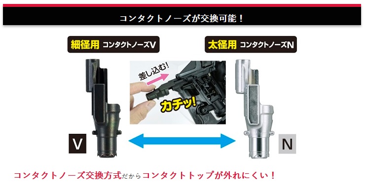 MAX HN-65FW1(V) 高圧釘打機 (アタッチメントV付) (型枠用モデル MAX HN-65FW1(V) 高圧釘打機 (アタッチメントV付) (型枠用モデル