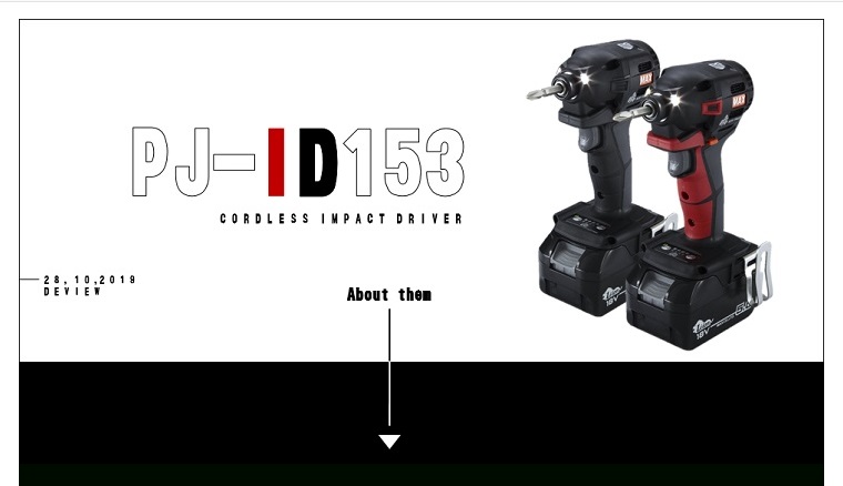 MAX 充電式インパクトドライバ PJ-ID153K-B2C/1850A (黒) (18V/5.0Ah 
