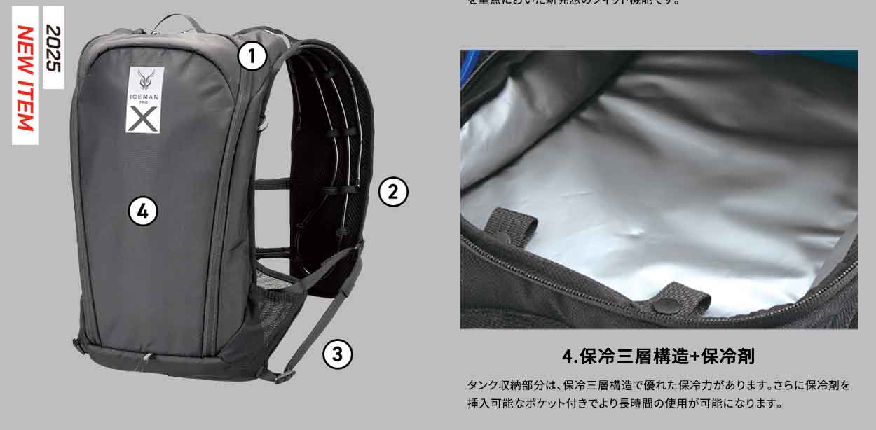 在庫限り特価】YAMASIN（山真） アイスマンPRO-X2 スチールグレー
